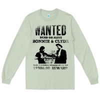Matcha wanted bonnie and clyde, distressed Long Sleeve Tee - lanVoArt