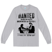 Moon Dust wanted bonnie and clyde, distressed Long Sleeve Tee - lanVoArt