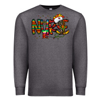 Charcoal Heather nurse taco mexico Premium Sweatshirt - CowhideDigitalArt