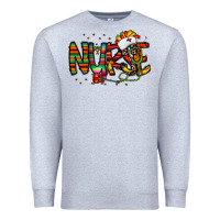 Heather Grey nurse taco mexico Premium Sweatshirt - CowhideDigitalArt