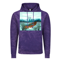 Cloud Purple the lake is my happy place Vintage Hoodie - TumblerDesignByShophia