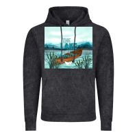Vintage Black the lake is my happy place Vintage Hoodie - TumblerDesignByShophia