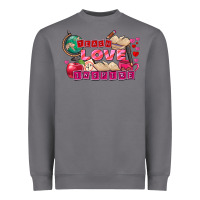 Valentine's Day Teach Love Inspire Heavyweight Sweatshirt | Teevron