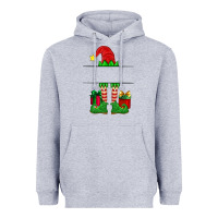 Heather Grey christmas elf custom name Heavyweight Hoodie - Artiststas