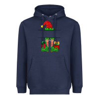 Navy christmas elf custom name Heavyweight Hoodie - Artiststas