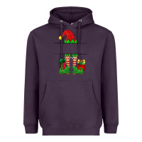 Plum christmas elf custom name Heavyweight Hoodie - Artiststas