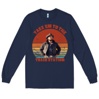 Navy rip wheeler quote poster art Long Sleeve Tee - lanVoArt