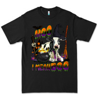 Black Moo I Mean Boo Holstein Cow Premium Tee - LillyAllenDesigns