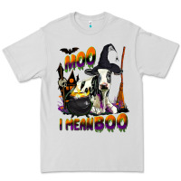 Dove Grey Moo I Mean Boo Holstein Cow Premium Tee - LillyAllenDesigns