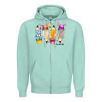 Easter Teacher Life Zipper Hoodie | Teevron
