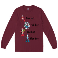 Burgundy day gift mega video man games funny graphic gift Long Sleeve Tee - lanVoArt