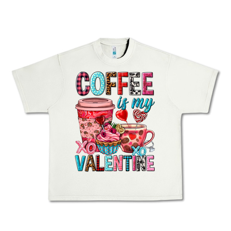 Coffee Is My Valentine Valentine's Day Urban Heavy Tee by HowdyJamesFarm | Teevron