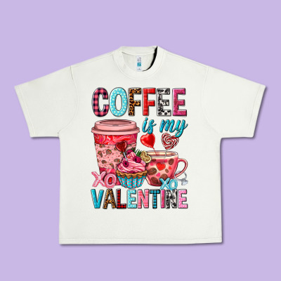 Coffee Is My Valentine Valentine's Day Urban Heavy Tee Designed By Howdyjamesfarm