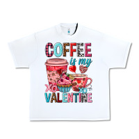 White Coffee is my Valentine Valentine's Day Urban Heavy Tee - HowdyJamesFarm