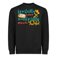 Black Fearfully And Wonderfully Made Heavyweight Sweatshirt - BundleAndBundleShop