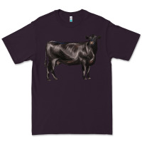 Plum black angus cow Premium Tee - LillyAllenDesigns