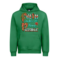 Emerald faith makes all things possible Urban Hoodie - BarkalooDesign