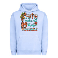 Pigment Grape Ice faith makes all things possible Urban Hoodie - BarkalooDesign