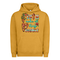 Pigment Peanut Butter faith makes all things possible Urban Hoodie - BarkalooDesign