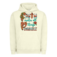 Pigment Pistachio faith makes all things possible Urban Hoodie - BarkalooDesign