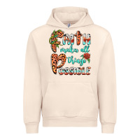 Sandshell faith makes all things possible Urban Hoodie - BarkalooDesign