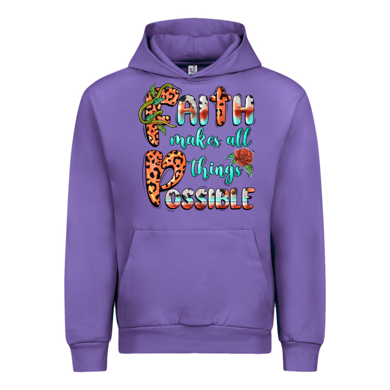 Faith Makes All Things Possible Urban Hoodie by BarkalooDesign | Teevron