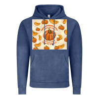 Vintage Denim pumpkin spice fall leaves Vintage Hoodie - TumblerDesignByShophia