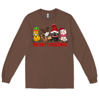 Chestnut meowy christmas Long Sleeve Tee - CowGirlArtShop