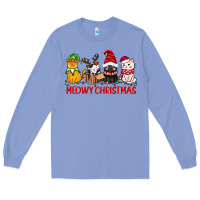 Colony Blue meowy christmas Long Sleeve Tee - CowGirlArtShop