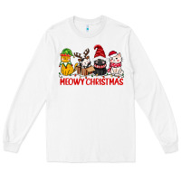 Meowy Christmas Long Sleeve Tee | Teevron