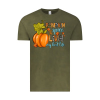 Vintage Olive Pumpkin spice and livin' my best life Vintage Tee - RanaPortraitStore
