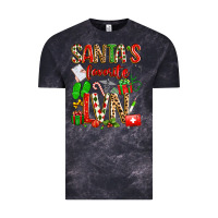 Cloud Black santa's favorite lvn Vintage Tee - texasbilliewilder