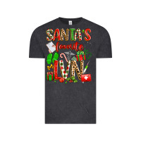 Vintage Black santa's favorite lvn Vintage Tee - texasbilliewilder