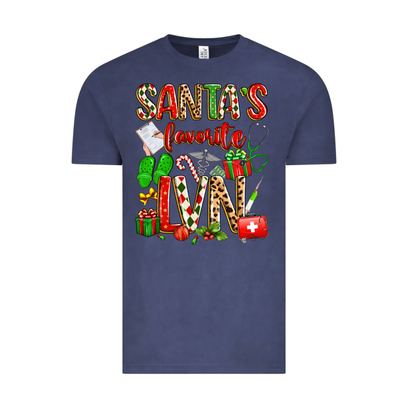 Santa's Favorite Lvn Vintage Tee by texasbilliewilder | Teevron