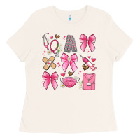 Bone coquette bow nurse Ladies Tee - Artiststas