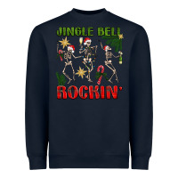 Navy Jingle Bell Rockin' Heavyweight Sweatshirt - BundleAndBundleShop