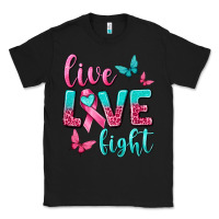 Black live love fight breast cancer Classic Tee - texasbilliewilder
