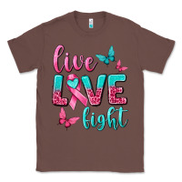 Chestnut live love fight breast cancer Classic Tee - texasbilliewilder
