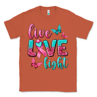 Copper live love fight breast cancer Classic Tee - texasbilliewilder