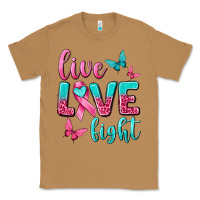 Toasted Coconut live love fight breast cancer Classic Tee - texasbilliewilder