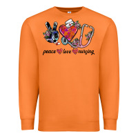 Carrot peace love nursing Premium Sweatshirt - SublimationCraftShop