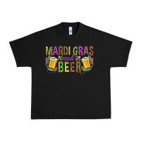 Black mardi gras and beer hjf Urban Heavy Tee - HowdyJamesFarm