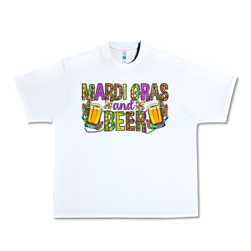 Mardi Gras And Beer Hjf Urban Heavy Tee by HowdyJamesFarm | Teevron