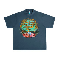 Midnight Navy i can do all things through christ who strenghtens me Urban Heavy Tee - JahusDesignShop