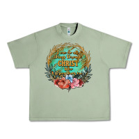 Oil Green i can do all things through christ who strenghtens me Urban Heavy Tee - JahusDesignShop