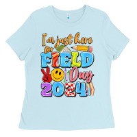 Baby Blue im just here for field day 2024 Ladies Tee - Artiststas