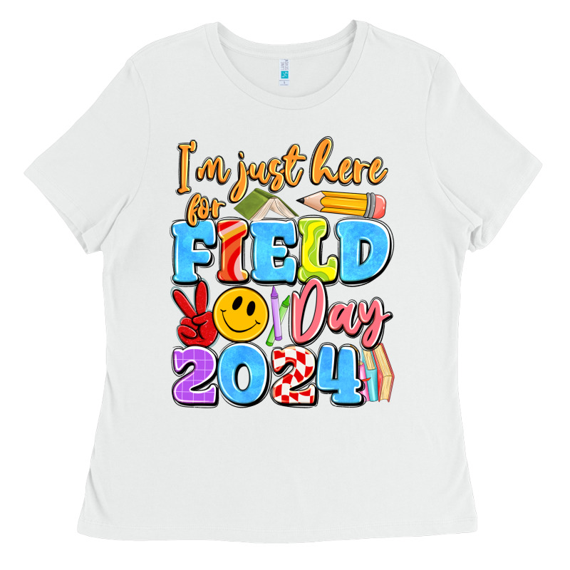 Im Just Here For Field Day 2024 Ladies Tee by Artiststas | Teevron
