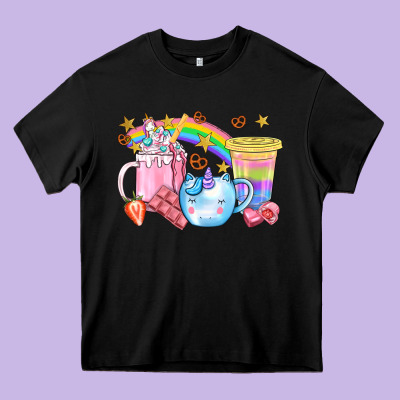 Unicorn Coffee Cup With Star Bbs Heavy Core Tee Designed By Bundleandbundleshop
