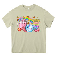 Mossy Unicorn Coffee Cup With Star Bbs Heavy Core Tee - BundleAndBundleShop