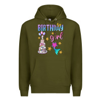 Army Green birthday girl Premium Hoodie - BundleAndBundleShop
